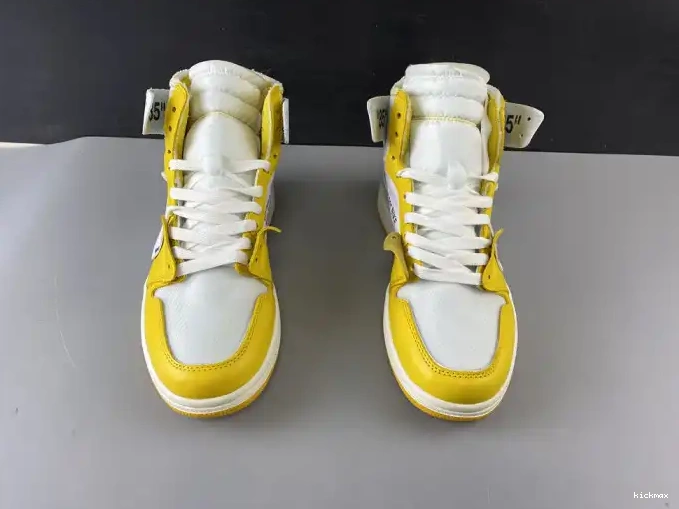 Rep MAX 1 Off-White Powder Air Jordan Dark Yellow-Cone x NRG AQ0818-149 White 0520